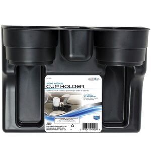 Custom Accessories Seat Wedge Cup Holder Black Universal Car Storage New 91125